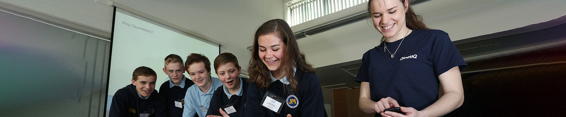 STEM children demonstrating robot