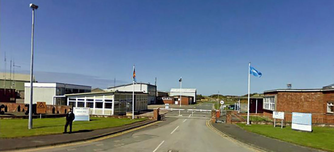 Eskmeals site entrance