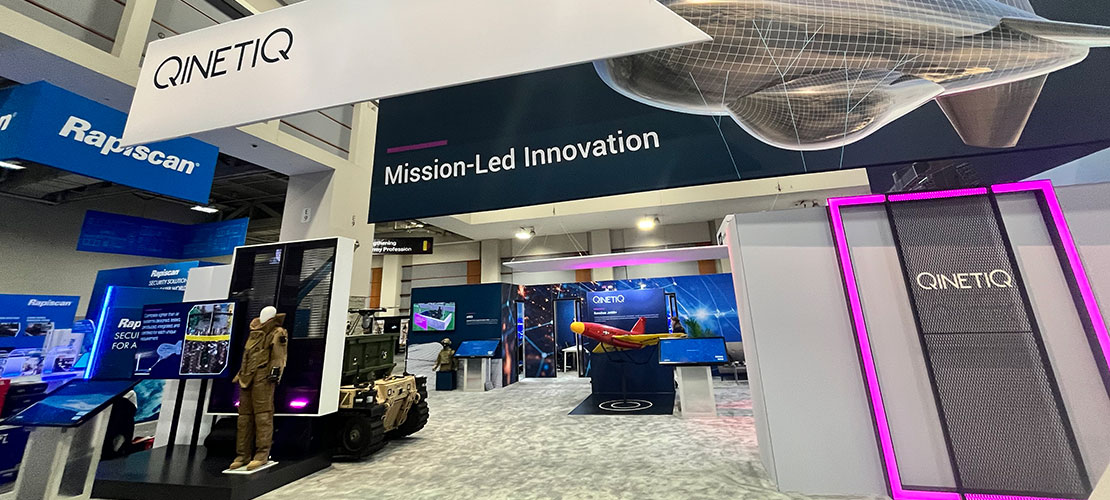 QinetiQ's Mission Led Innovation stand at AUSA