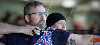 Anthony Booth competing in the Invictus Games