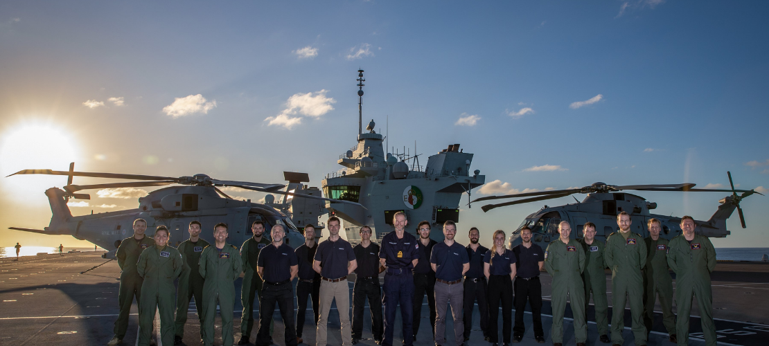 Team of flight test crews and engineering specialists from QinetiQ and the Air & Space Warfare Centre Rotary Wing Test and Evaluation Squadron
