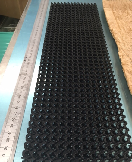 4D large area printed structure for tunable applications