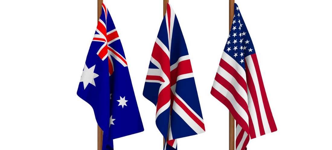 AUKUS flags
