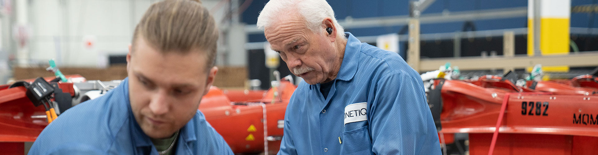 Engineers working on Banshee Jets
