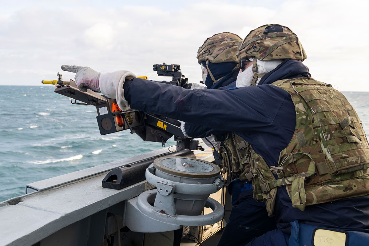 Exercise Sharpshooter, live and virtual training for Royal Navy