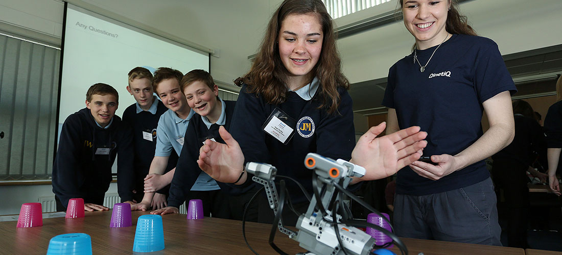 School kids learning