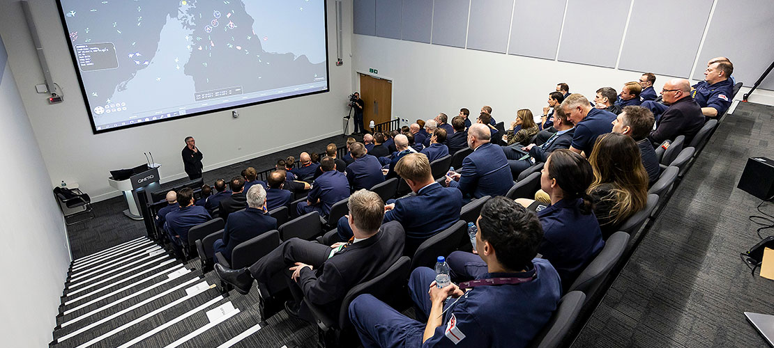 Demonstration of synthetic training capability to operational crew of a Royal Navy platform, HMS Kent