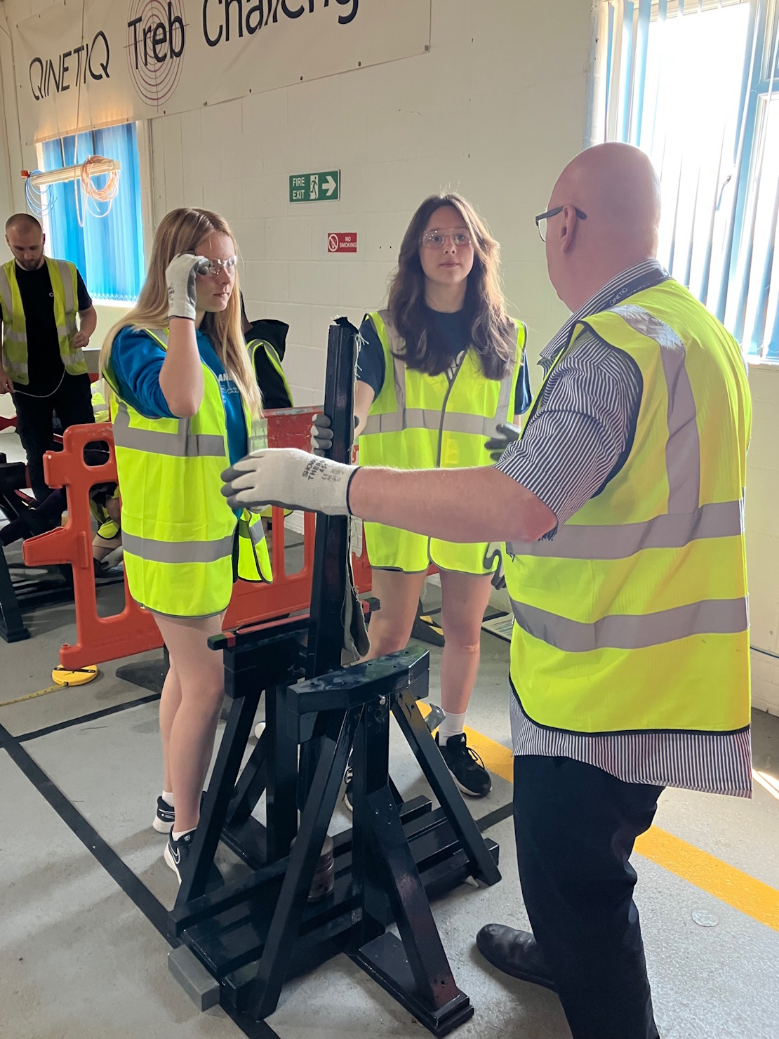 Students from Cecil Jones Academy and Westcliff High School for Boys at MOD Shoeburyness
