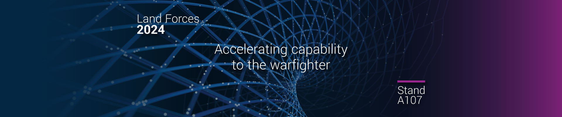 Graphic for Land Forces 2024 event