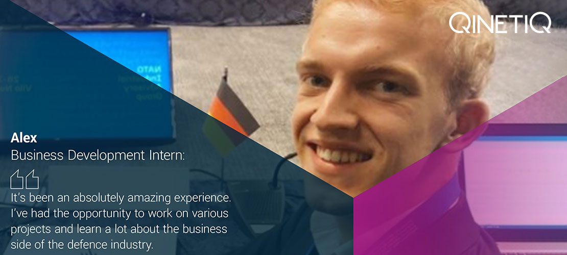 Alex, Business Development Intern at QinetiQ