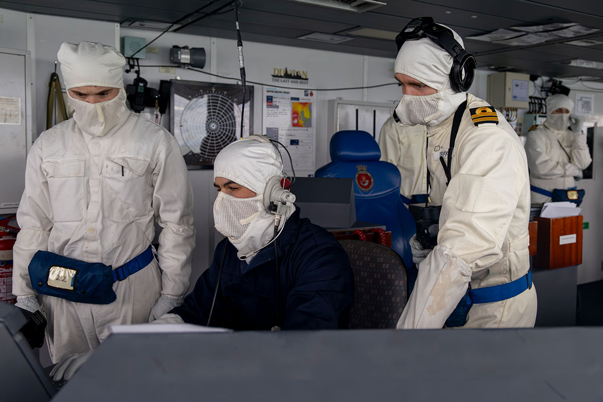 Exercise Sharpshooter, live and virtual training for Royal Navy