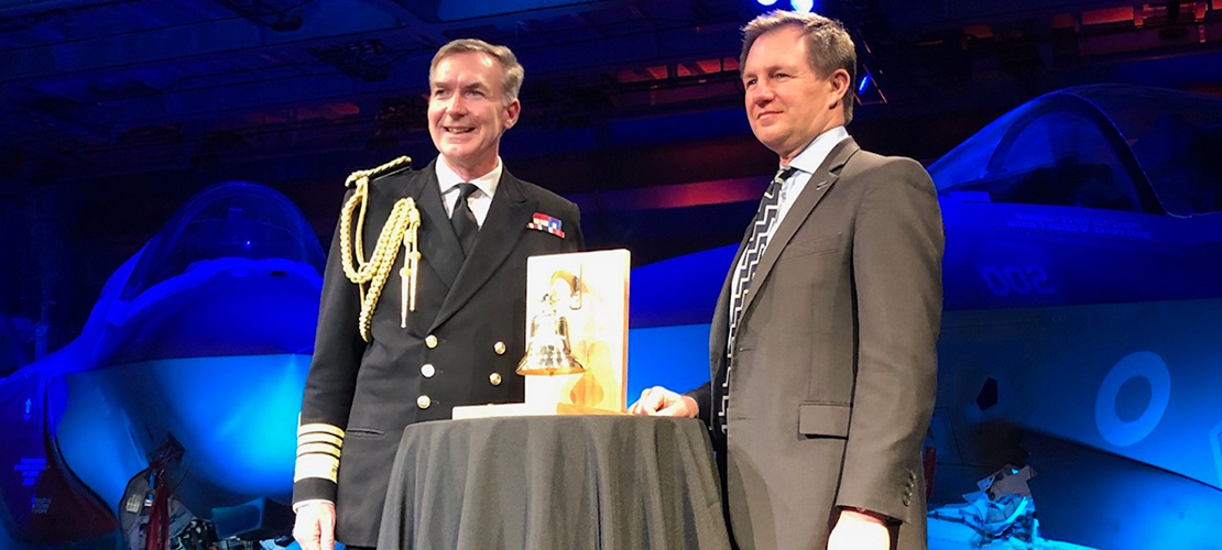 Admiral Sir Tony Radakin and Richard Powell