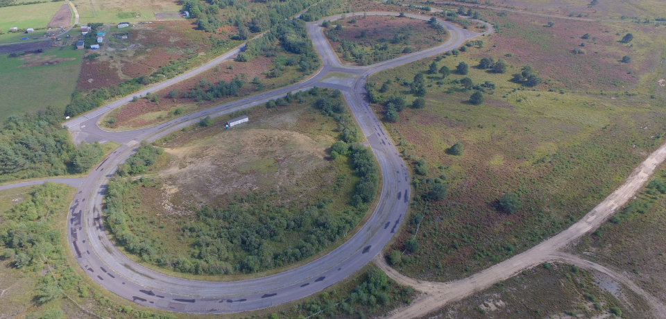 Figure of eight track at Hurn Proving Ground