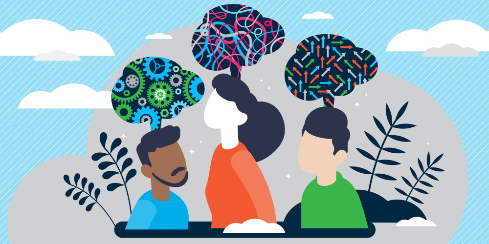 World Autism Awareness Day - conceptual image showing individuals with neurodiversity