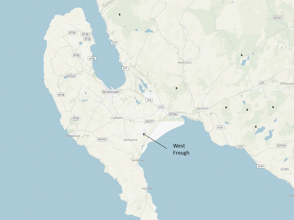 Location of MOD West Freugh