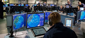 Air traffic control room