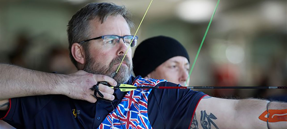 Anthony Booth competing in the Invictus Games