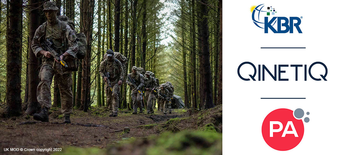 British Army training in woodland