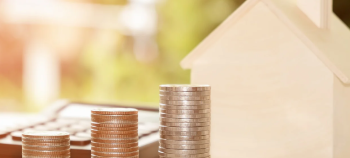 Caring for our people - image with cash, house and calculator depicting financial support