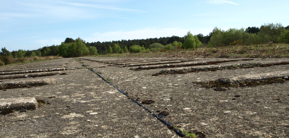 Setts track at Hurn Proving Ground