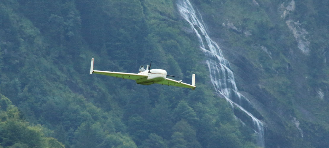 Rheinmetall Delta B15 target drone in flight