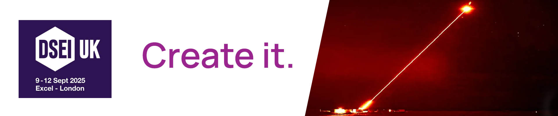 DSEi Create it banner