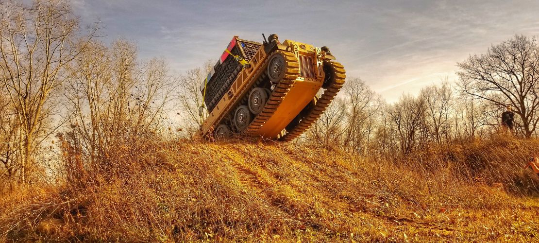 RCV-L driving over rough ground