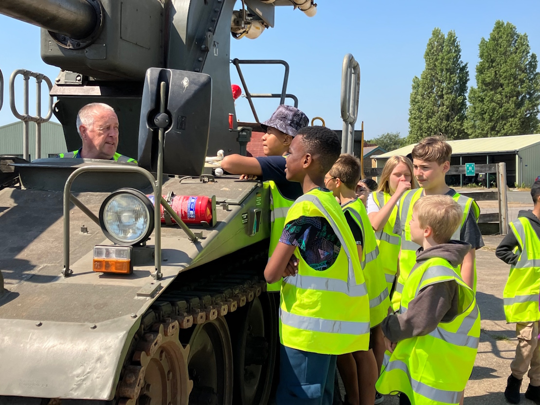 Students from Cecil Jones Academy and Westcliff High School for Boys at MOD Shoeburyness