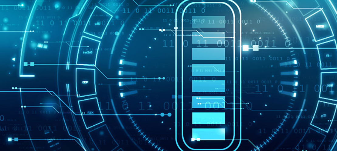 Graphics representing a full battery and power