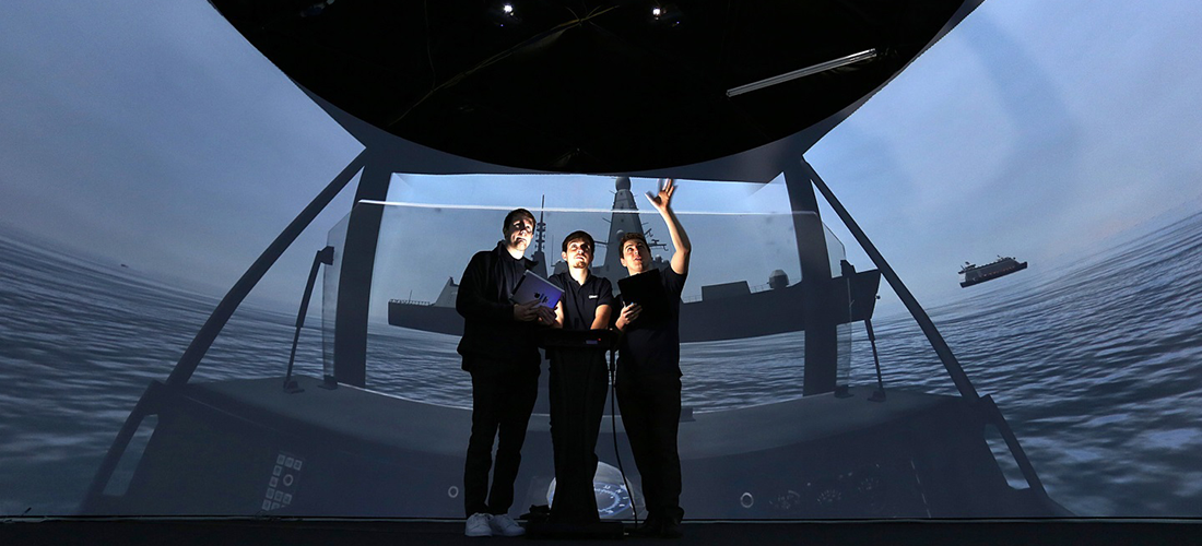 QinetiQ training in virtual environment at sea