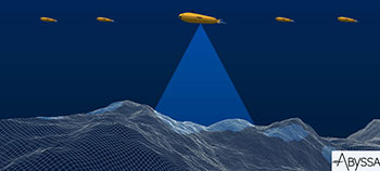 graphic of a 3D map of the ocean floor